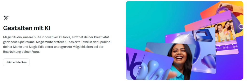 Canva - gestalten mit KI