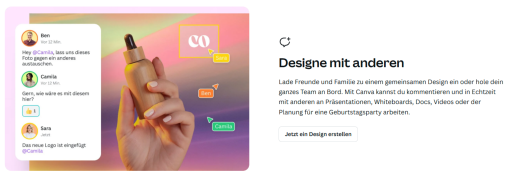 Canva - Designe mit anderen