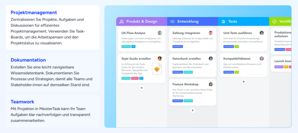 Meistertask - Projektmanagement